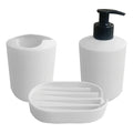 Set De Baño Dispenser Jabonera Porta Cepillo Kit Tres Piezas - 22759.22